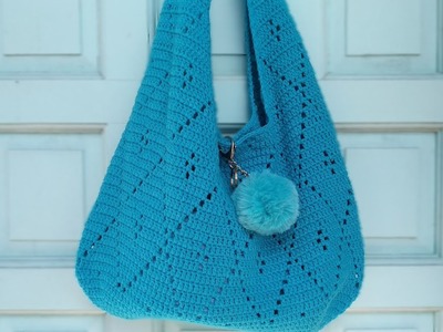Part 2 | How to Crochet a Tote Bag ( Fillet Crochet)