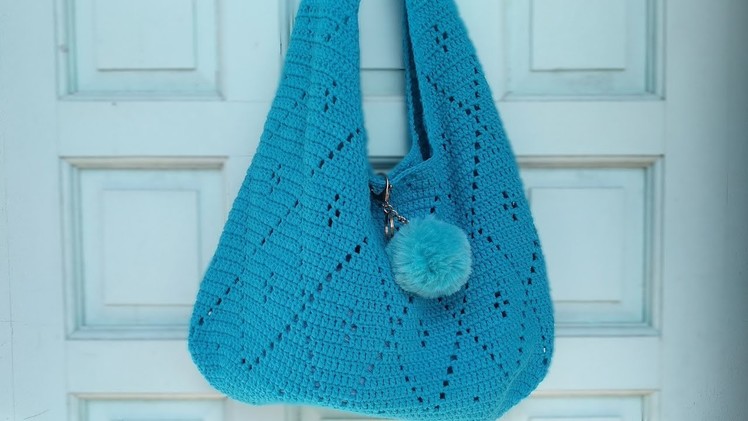 Part 3 | How to Crochet Tote Bag ( Filet Crochet)