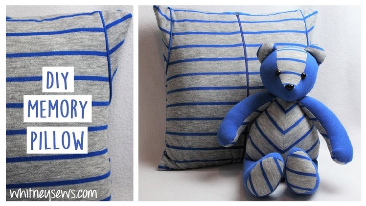 Pillow Sham from Clothing DIY | Memory Sewing Tutorial | Whitney Sews