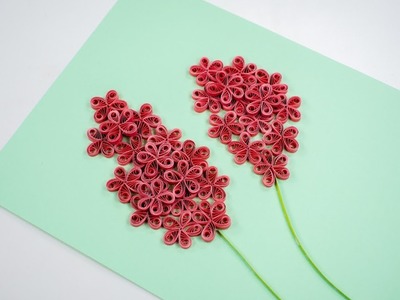 Quilling Design - Easy Quilling Design - Quilling Greetings Card - DIY - The Crafty Tube