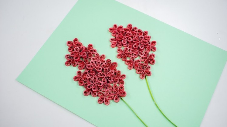 Quilling Design - Easy Quilling Design - Quilling Greetings Card - DIY - The Crafty Tube