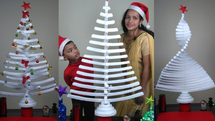 Thermocol Craft DIY | Christmas Tree DIY | How To Make a Christmas Tree step by step