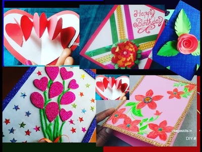5 DIY easy New Year 2019 greeting cards l how to make greeting cards l DIY birthday cards ,handmade