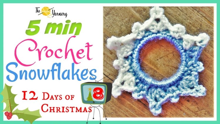 5 Minute Crochet Snowflake Pattern - NO STARCH - Easy Crochet Ornaments
