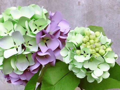 ABC TV | How To Make Hydrangea Paper Flower #1 | Flower Die Cuts - Craft Tutorial