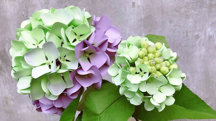 ABC TV | How To Make Hydrangea Paper Flower #1 | Flower Die Cuts - Craft Tutorial