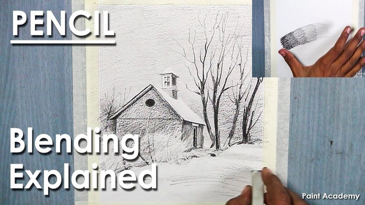 Blending Technique | How to Draw A Foggy scenery in Pencil