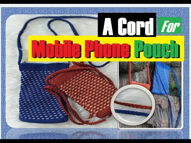 CROCHET || How to Make a Cord for Mobile Phone Pouch ( Tali Slempang)