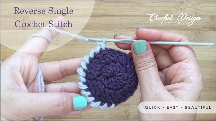 Crochet Quick Tip #5: How to Reverse Single Crochet (Crab Stitch border)