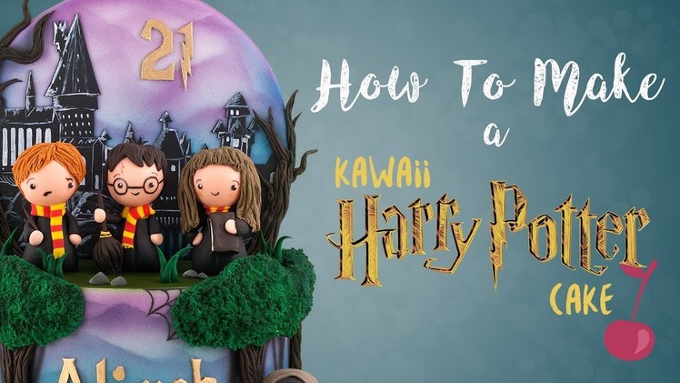 Cute Kawaii Harry Potter Cake Tutorial | How To | Cherry School