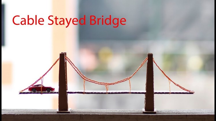 [DIY] How to make a Cable Stayed Bridge from cardboard