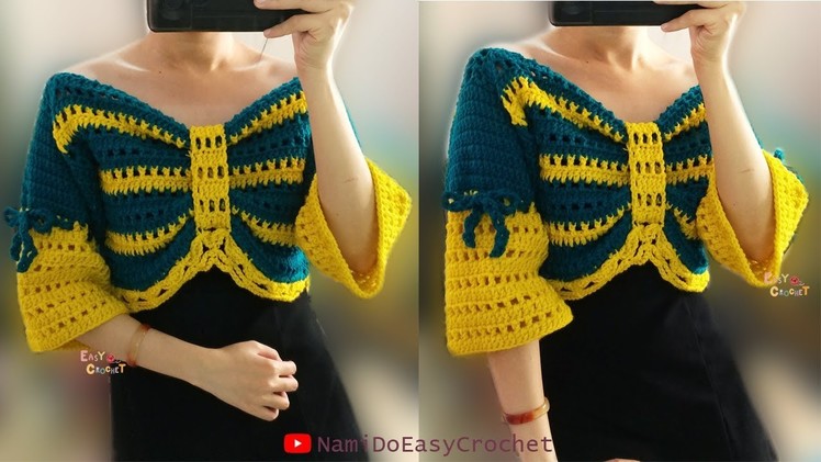 Easy Crochet: Crochet Crop Top (Sweater) #10