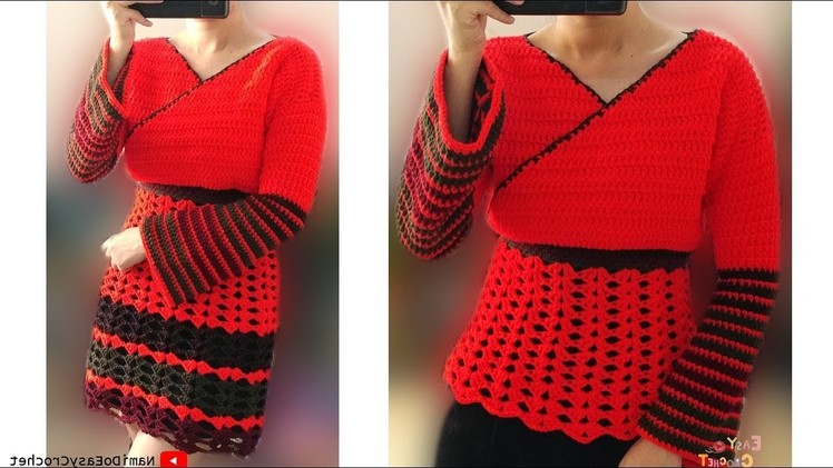 Easy Crochet: Crochet Dress and Sweater #01
