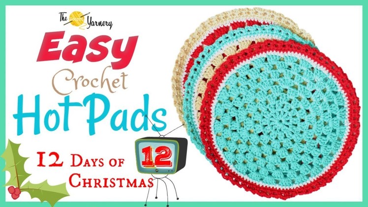 EASY Crochet Hot Pad Pattern - Home Decor Crochet Tutorial