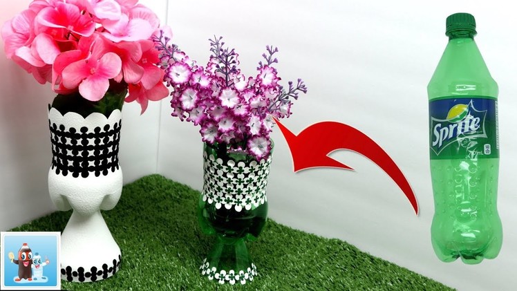 Easy Ideas How to Transform Plastic Bottle into Flower Vase Art and Craft