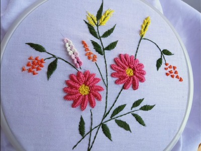 Hand embroidery. Brazilian embroidery. Hand embroidery stitches.