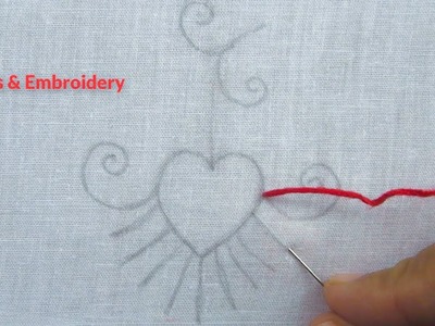 Hand Embroidery, Simple Embroidery Design, Easy Embroidery Tutorial, Crafts & Embroidery