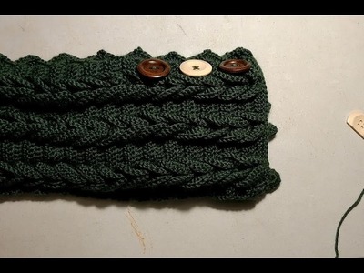 How To Add the Fourth Button to the Crochet Braided Cowl