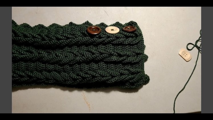 How To Add the Fourth Button to the Crochet Braided Cowl