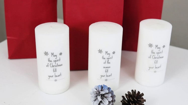 How to add Words and Images to Candles