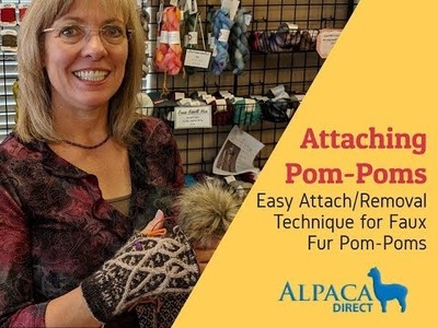 How To Attach Faux Fur Pom-Poms For Easy Removal