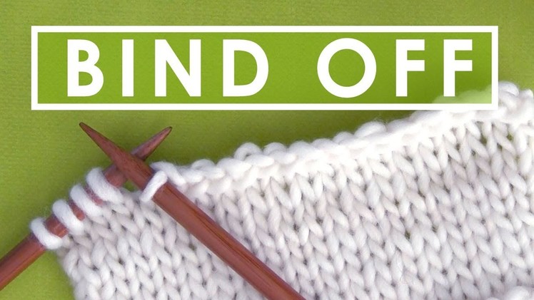HOW TO BIND OFF ???? Step by Step Slowly with Studio Knit