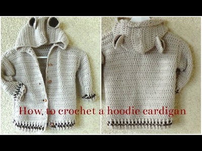 How to crochet a Basic Cardigan! Easy pattern even for beginners!