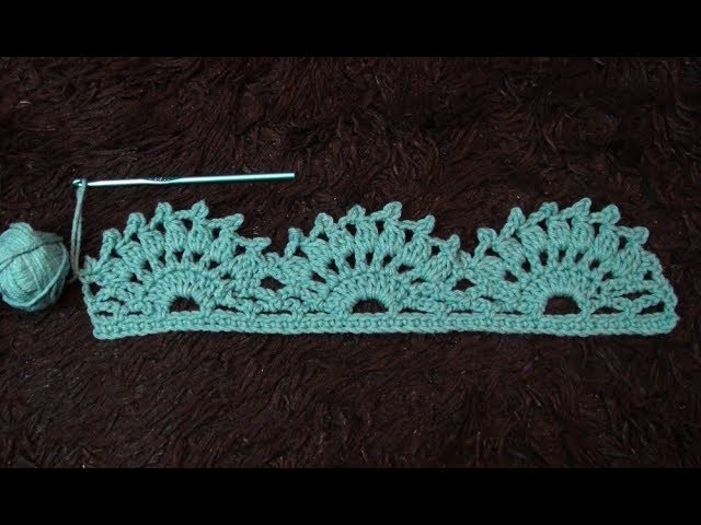 How to Crochet a Border Edging. Trim Stitch Pattern #857│by ThePatternFamily