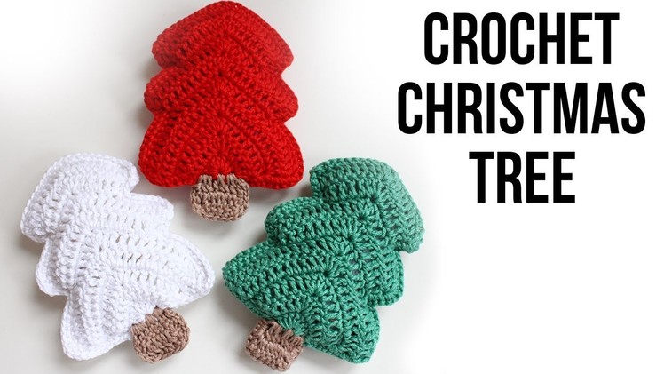 How to crochet a Christmas Tree. Free tutorial. pattern. Easy Crochet