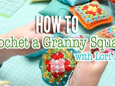 How to Crochet a Granny Square with Lori Holt | Beginner Crochet 1.3 | Fat Quarter Shop