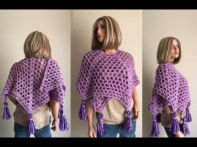How to Crochet a Shawl Pattern #820│by ThePatternFamily