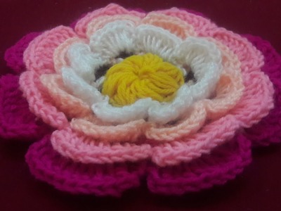 #How to crochet beautiful flower #inmarathi #English subtitles