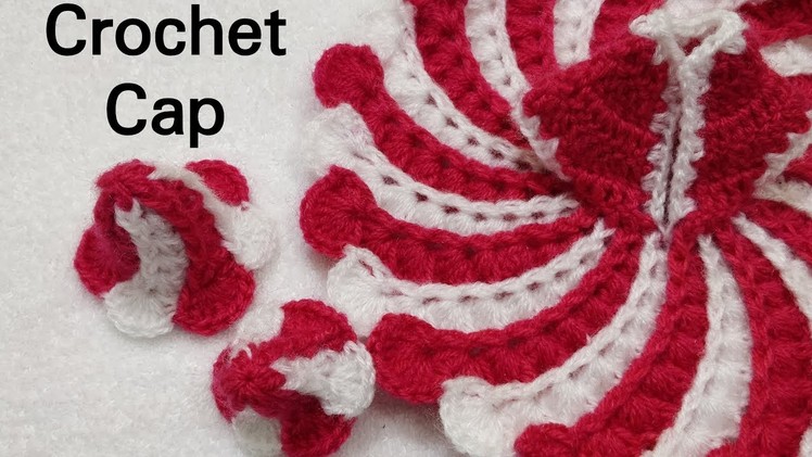 How to Crochet Cap for Laddu gopal. kanhaji for Dress no. #51 (all sizes)