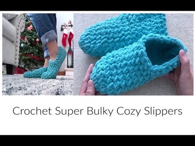 How to Crochet Easy Super Bulky Slipper