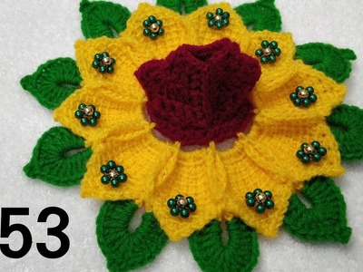 How to Crochet Sunflower Dress for Laddu Gopal. Kanhaji #53 (New Year Special)