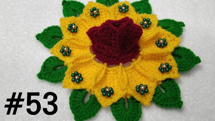 How to Crochet Sunflower Dress for Laddu Gopal. Kanhaji #53 (New Year Special)