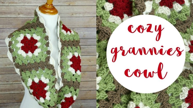 How To Crochet the Cozy Grannies Cowl--Holiday CAL Bonus Pattern!