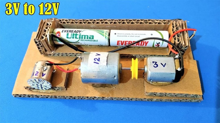 How to generate 12V power from 3V Battery