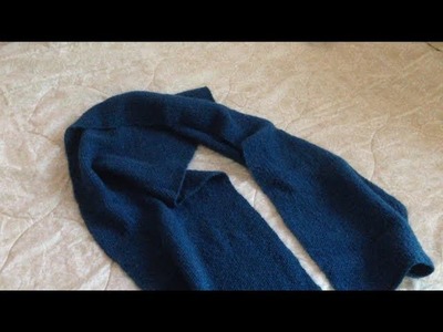 How To Knit a Scarf For BEGINNERS With Seed Stitch  (Step By Step)
