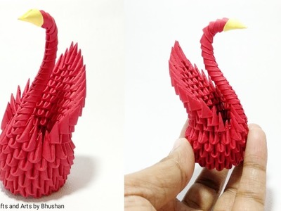 How to make a 3d origami swan? Best valentine gift