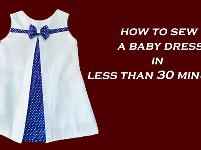 How to make a baby dress in less than 30 mts.