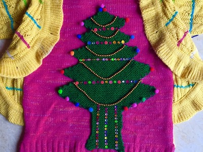 How to make a Christmas tree on your sweater