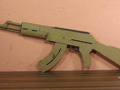 How To Make A PUBG AKM - That Shoot - Cardboard gun