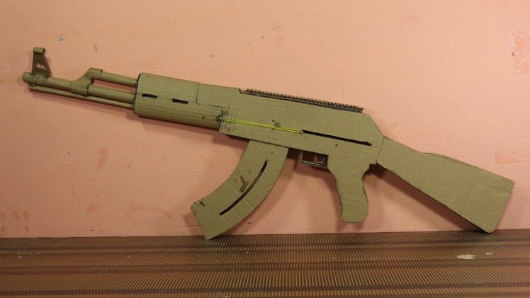 How To Make A PUBG AKM - That Shoot - Cardboard gun