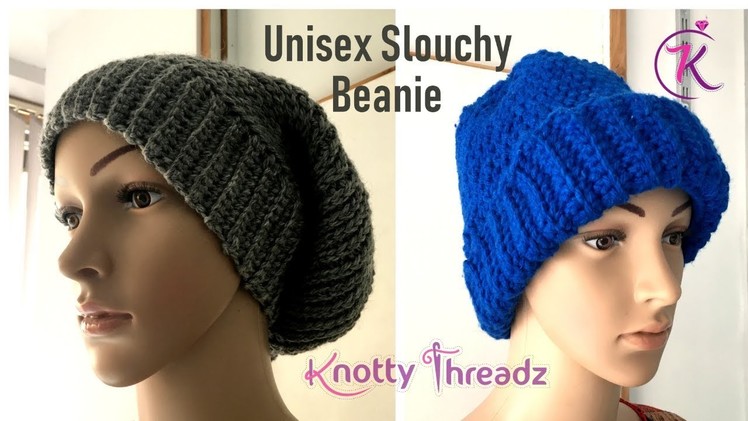 How to make a Slouchy Crochet Beanie | Camel Stitch | Crochet Hat | www.knottythreadz.com