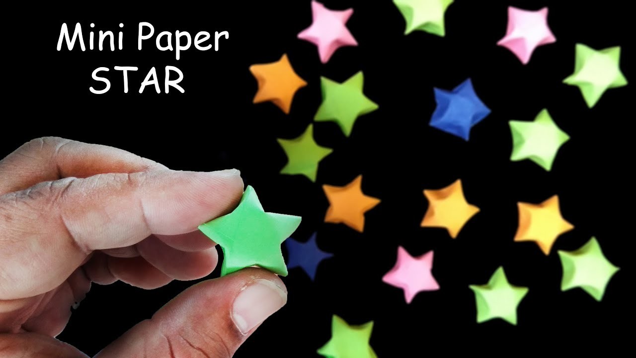 How To Make A Small Paper Star Mini Christmas How To Make A Small Paper Star Mini Christmas For Tree Decoration