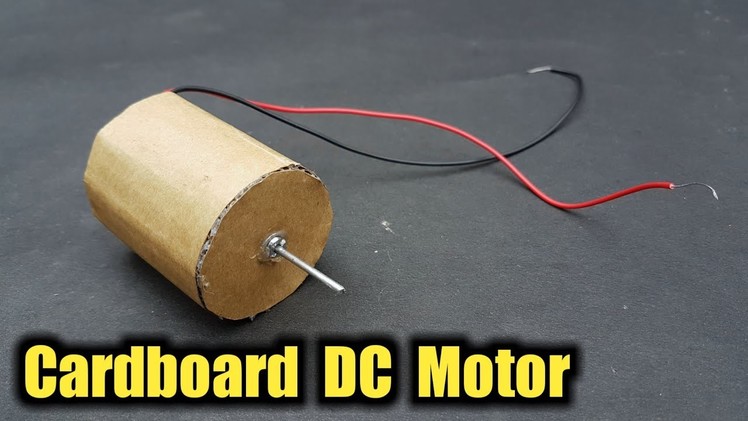 How To Make DC Motor Using Cardboard