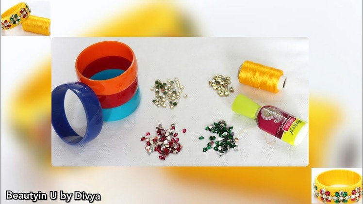 How to make Designer Bridal Bangle at Home | Silk Thread Bangle | Tutorial