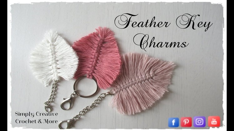 How to make Feather Key Charm | DIY Feather Charm