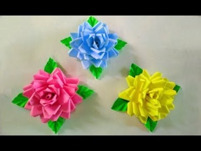 How to make handmade paper rose flowers